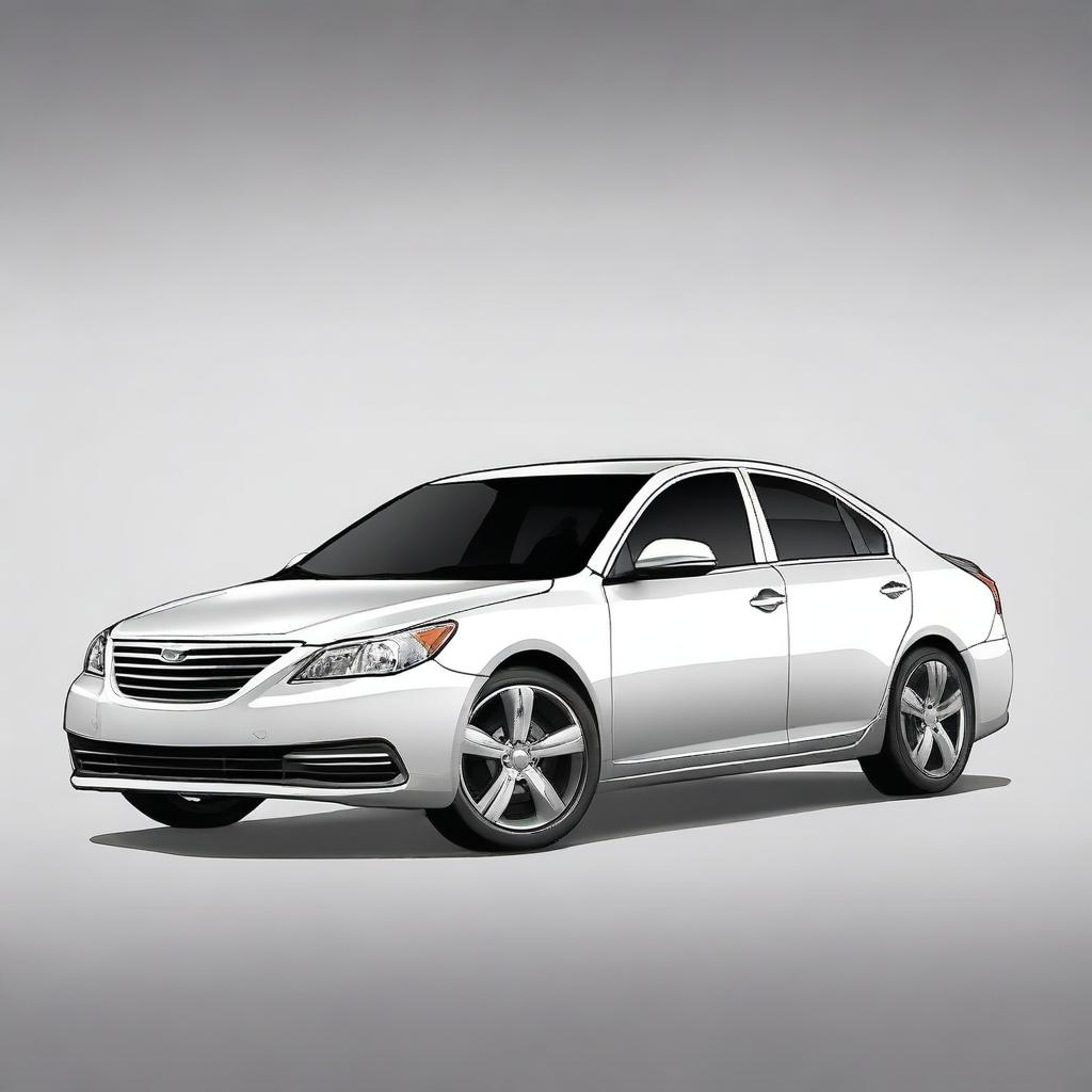 Create an image of a boring, basic sedan
