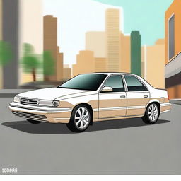 Create an image of a boring, basic sedan