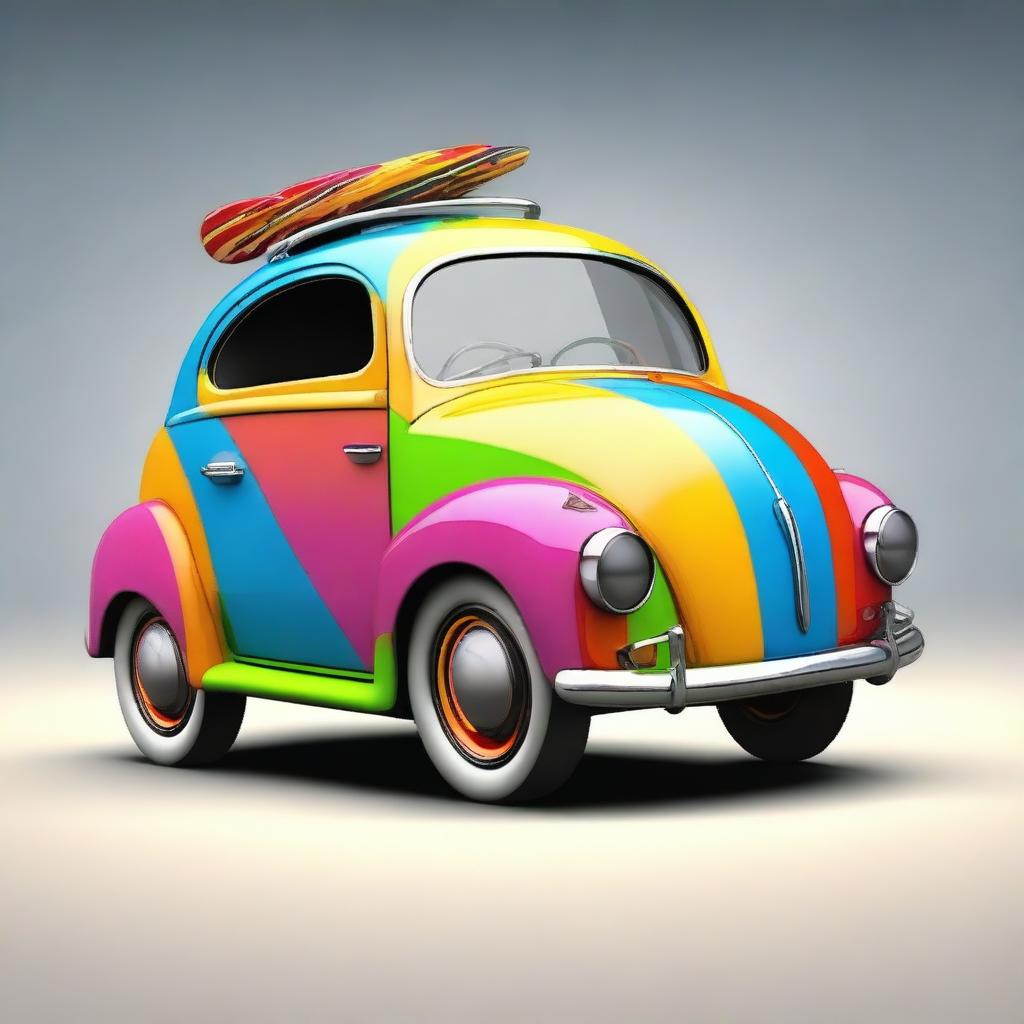 Create an image of a unique and fun car