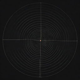 Create a technical and visually striking illustration of an antenna radiation pattern, including details like main lobe, side lobes and nulls.