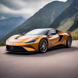 A stunning new supercar with headlights inspired by the rounded and sharp eyes of a golden eagle