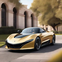 A stunning new supercar with headlights inspired by the rounded and sharp eyes of a golden eagle