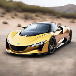 A stunning new supercar with headlights inspired by the rounded and sharp eyes of a golden eagle