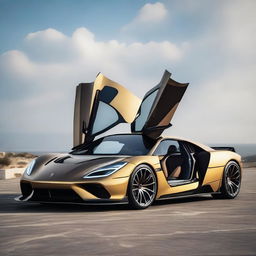 A stunning new supercar with headlights inspired by the rounded eyes of a golden eagle