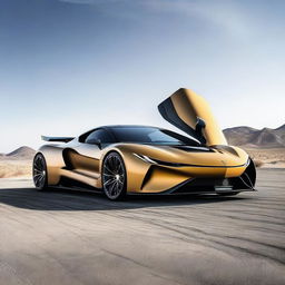 A stunning new supercar with headlights inspired by the rounded eyes of a golden eagle