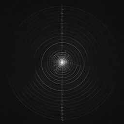 Create a technical and visually striking illustration of an antenna radiation pattern, including details like main lobe, side lobes and nulls.