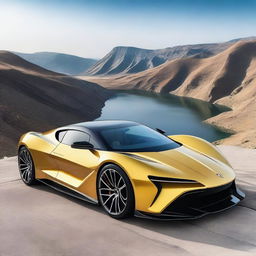 A stunning new supercar with headlights inspired by the rounded eyes of a golden eagle