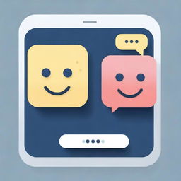 A friendly and interactive chat AI interface with a modern and sleek design, featuring a chatbot icon with a smiling face, speech bubbles, and a clean, user-friendly layout