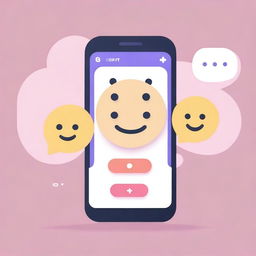 A friendly and interactive chat AI interface with a modern and sleek design, featuring a chatbot icon with a smiling face, speech bubbles, and a clean, user-friendly layout