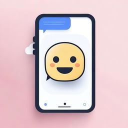 A friendly and interactive chat AI interface with a modern and sleek design, featuring a chatbot icon with a smiling face, speech bubbles, and a clean, user-friendly layout