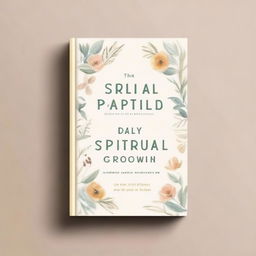 Create a book cover with the title '10 Daily Practices for Spiritual Growth