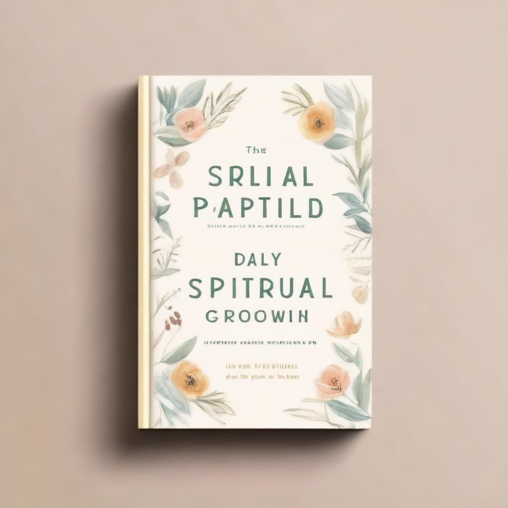 Create a book cover with the title '10 Daily Practices for Spiritual Growth