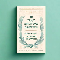 Create a book cover with the title '10 Daily Practices for Spiritual Growth