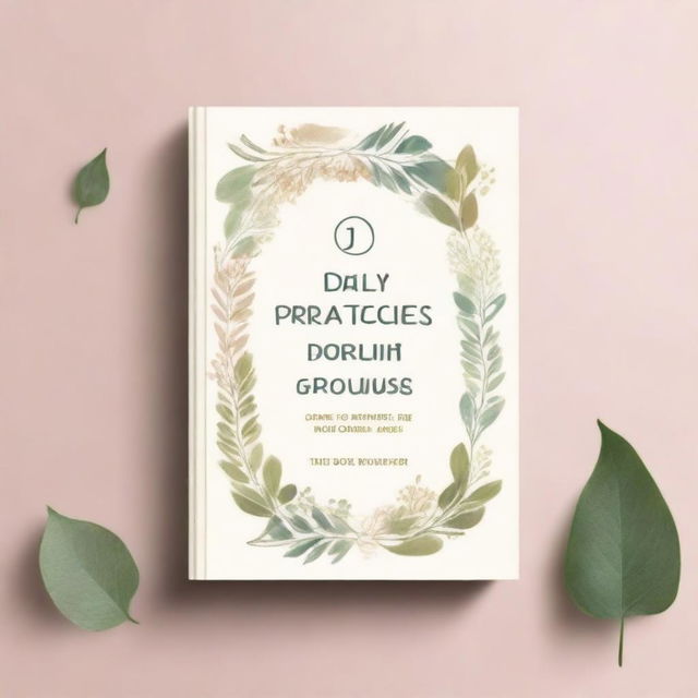 Create a book cover with the title '10 Daily Practices for Spiritual Growth