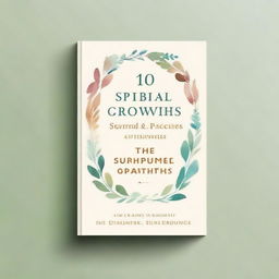 Create a book cover with the title '10 Daily Practices for Spiritual Growth