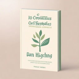 Design a book cover with the title '10 Daily Practices for Spiritual Growth' by Carolyn Batista