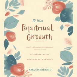 Design a book cover with the title '10 Daily Practices for Spiritual Growth' by Carolyn Batista