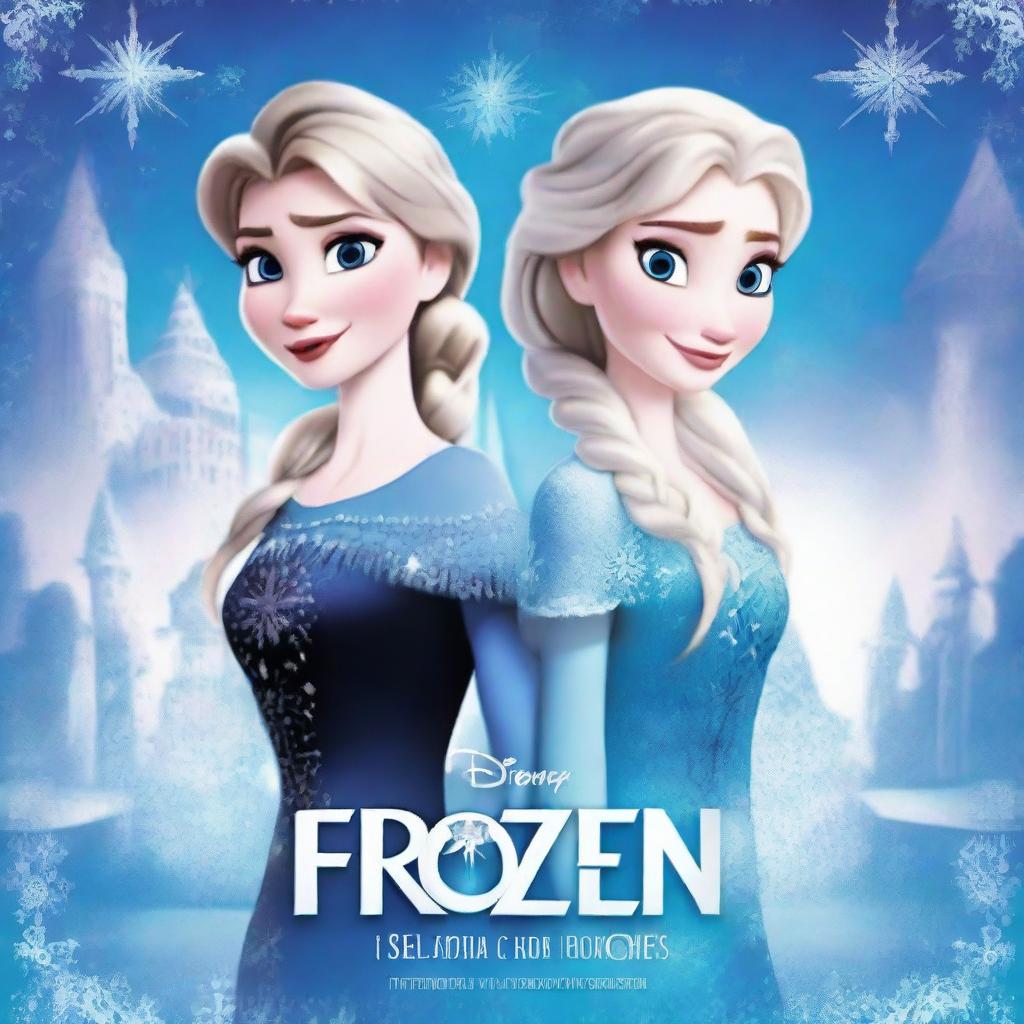 A captivating movie poster for a theater production of 'Frozen