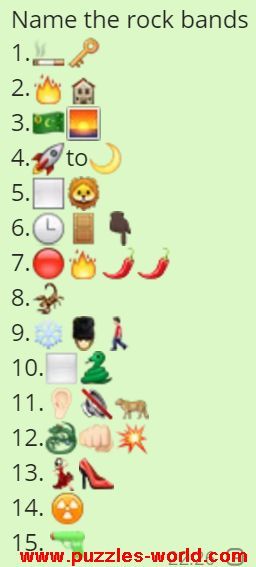 Think you’re a rock music genius? Test your knowledge in this emoji-packed quiz where each question will challenge you to guess the famous rock band represented by a series of emojis. Let’s rock and roll!