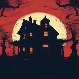 Create a horror movie poster for the film titled 'How to Haunt a House