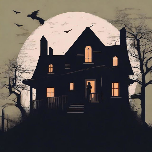 Create a horror movie poster for the film titled 'How to Haunt a House