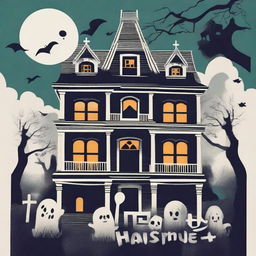 A movie poster for the film titled 'How to Haunt a House'