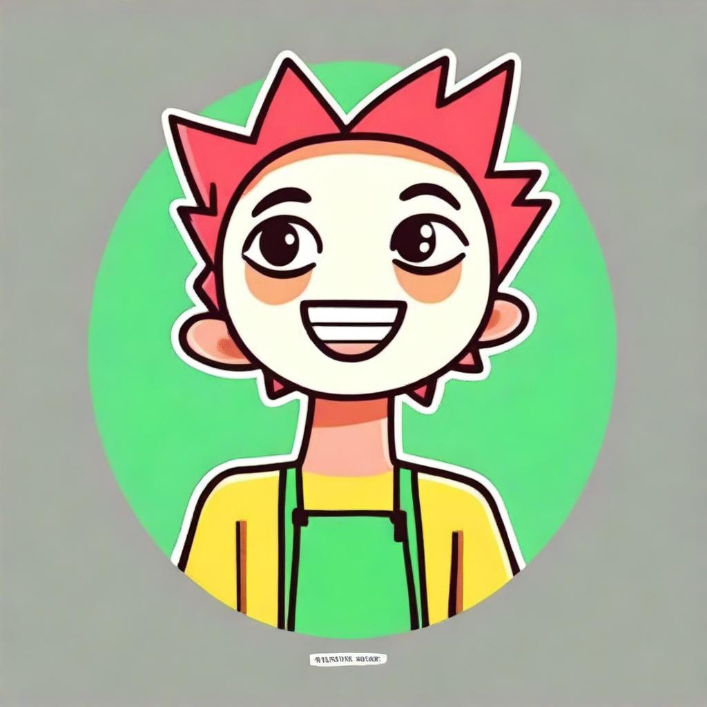 Create an image of a character named 'CABECA FRACA'