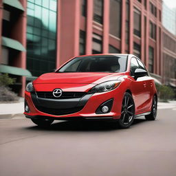 A detailed and realistic image of a 2012 Mazdaspeed 3