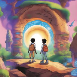 Two best friends, one black teenager named Terry and one white teenager named Zack, travel from Earth through a portal to a fantasy world in order to save it