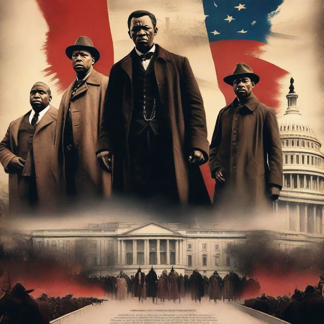 A dramatic movie poster depicting an alternate history of the January Sixth insurrection, where the insurrectionists are portrayed as black individuals