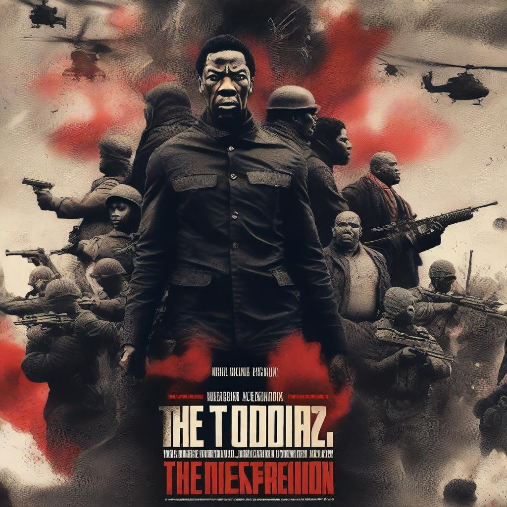 A dramatic movie poster depicting a reimagined version of the January Sixth insurrection, but with the insurrectionists portrayed as black individuals