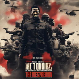 A dramatic movie poster depicting a reimagined version of the January Sixth insurrection, but with the insurrectionists portrayed as black individuals