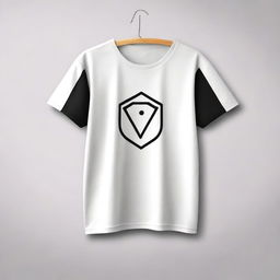 A simple and stylish T-shirt design featuring a minimalistic graphic or logo