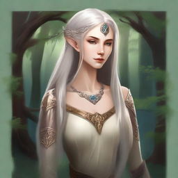 Create a character token for the Heiress of an Elvish Empire