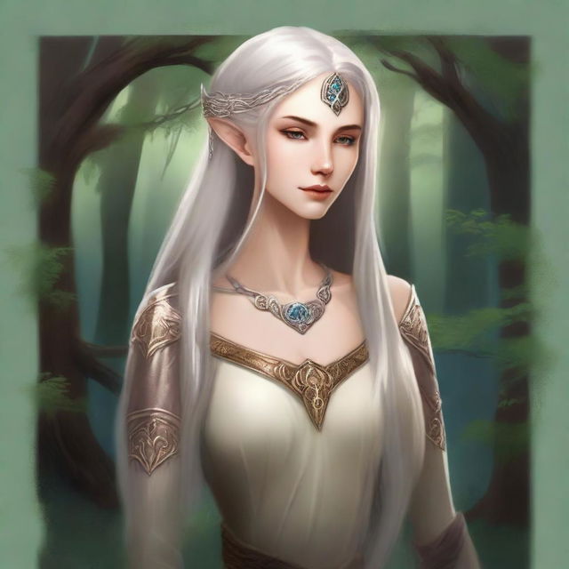 Create a character token for the Heiress of an Elvish Empire