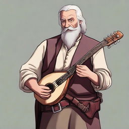 Yensil is a Bard in his mid-30's with a lute slung across his back and a flute kept in a bandoleer across his chest