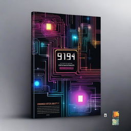 A modern book cover design featuring futuristic technology elements