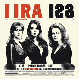 Poster for a series called 'IRA' with the tagline 'No hay negocio más rentable que el de los corazones rotos'