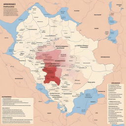 A detailed map of Attappady, highlighting regions affected by Sickle Cell Anemia