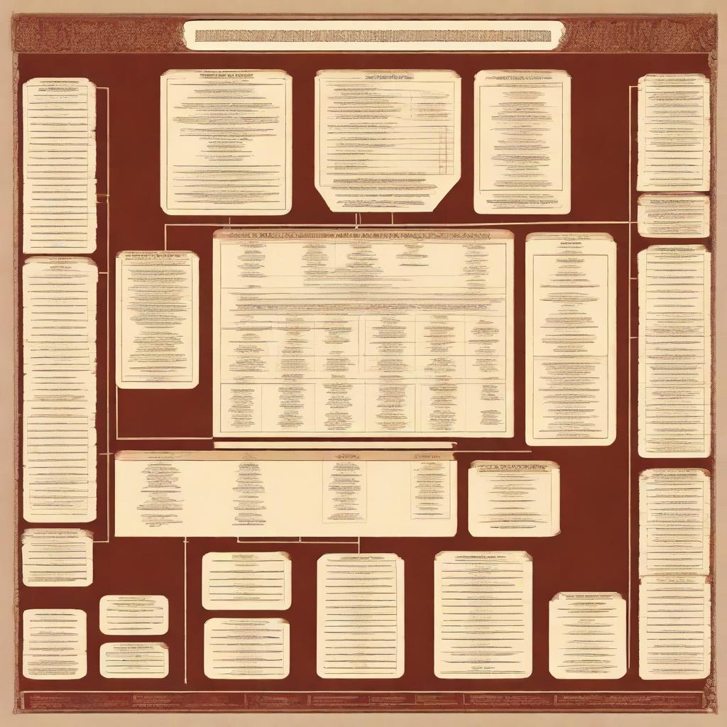 A gigantic and intricate family diagram for the Bolshevik dynasty, showcasing numerous generations with detailed connections between family members