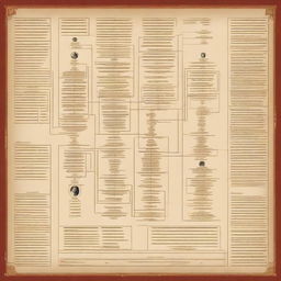 A gigantic and intricate family diagram for the Bolshevik dynasty, showcasing numerous generations with detailed connections between family members