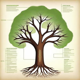 A tree represented as a diagram