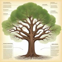 A detailed diagram of a tree