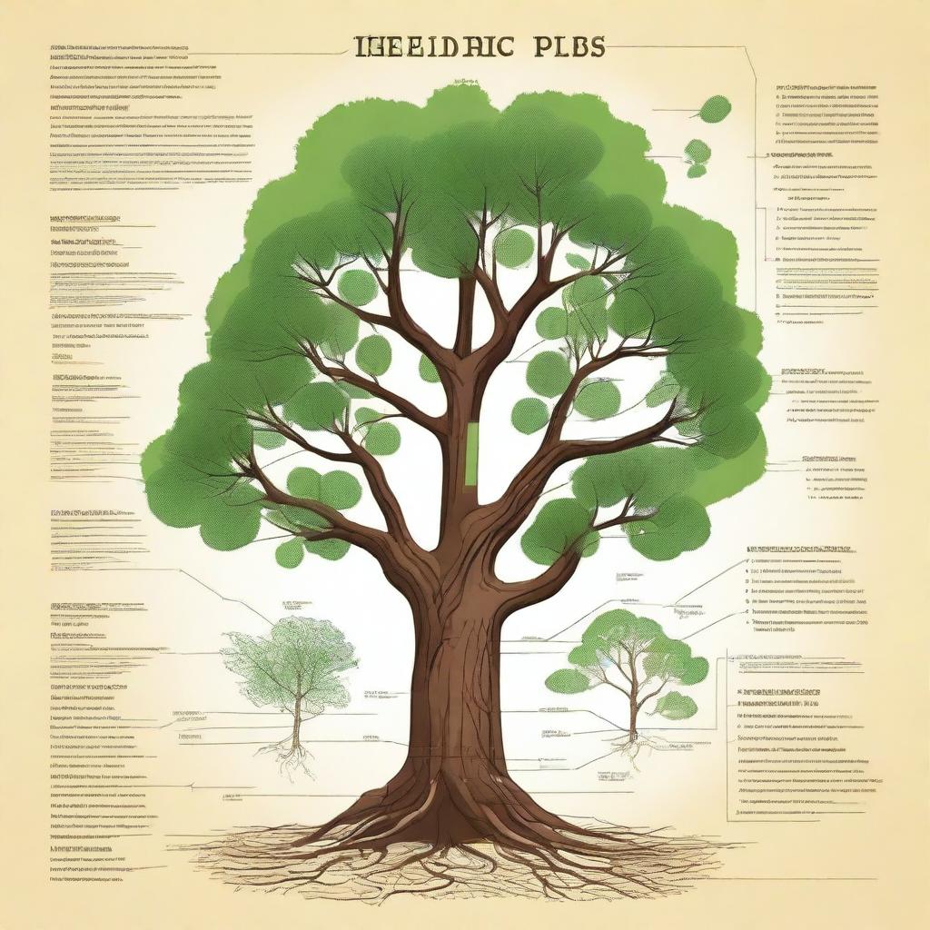 A detailed diagram of a tree