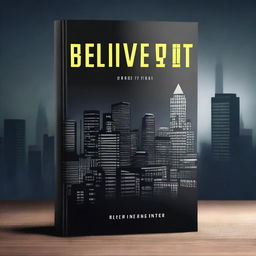 A book cover design for a crime investigation genre novel titled 'Believe It or Not'