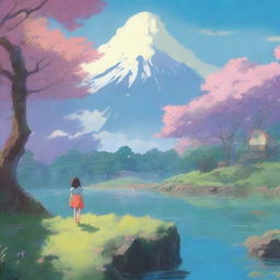 Create an image inspired by the movie 'Suzume' directed by Makoto Shinkai