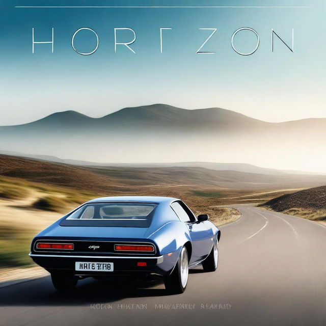 A poster for a motoring series called 'Horizon'