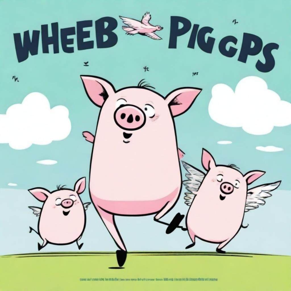 A poster for a down to earth comedy-drama TV series called 'When Pigs Fly'