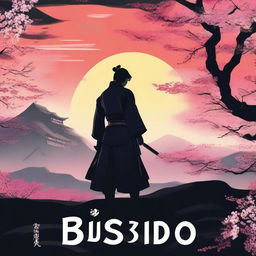 A poster for a samurai TV series called 'Bushido'