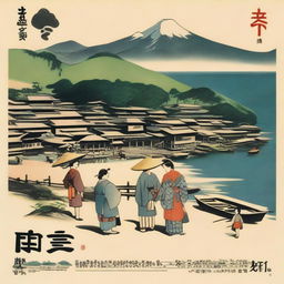 A poster for a Japanese 1950s TV series called 'The Sea of Fertility'